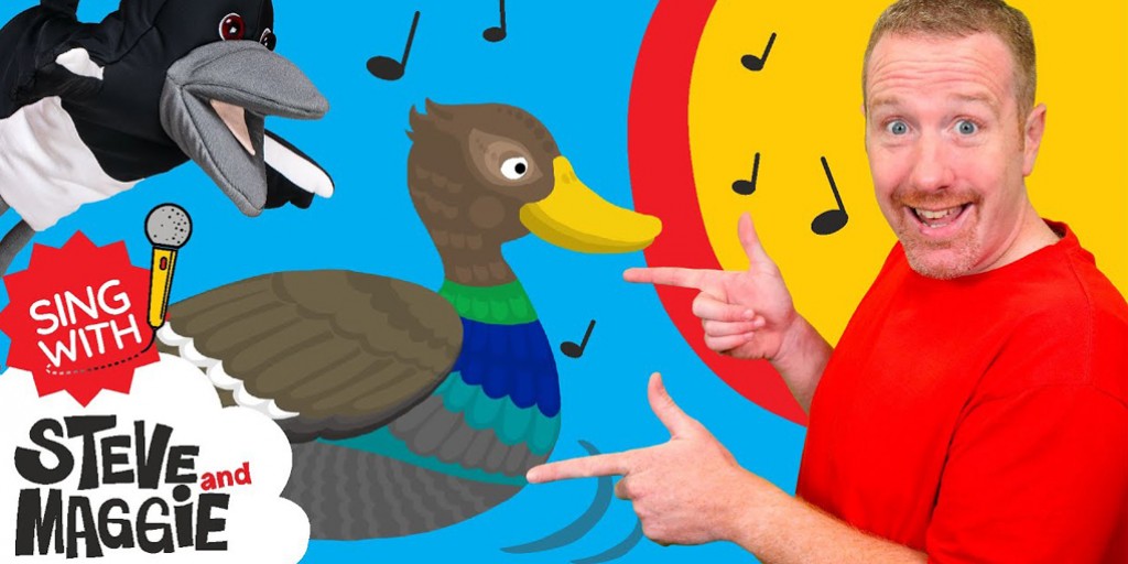 Steve and Maggie - Five Little Ducks Song and Steve